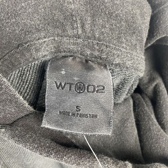 WT02 Hoodie Mens Small Black Gray Camo Short Sleeve Pockets Pullover Casual - Picture 8 of 10